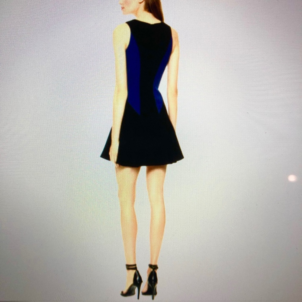 Black Halo Nova Color block Mini Dress